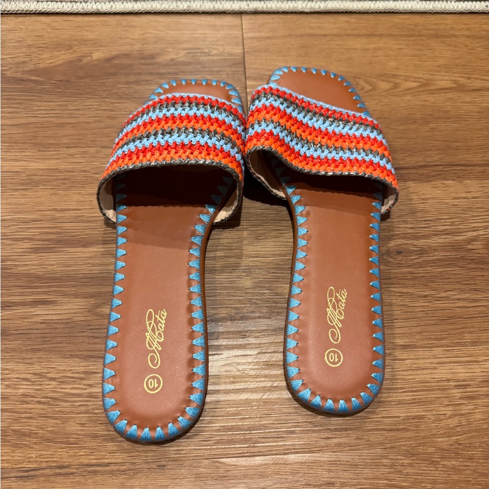 Colorful Striped Sandals